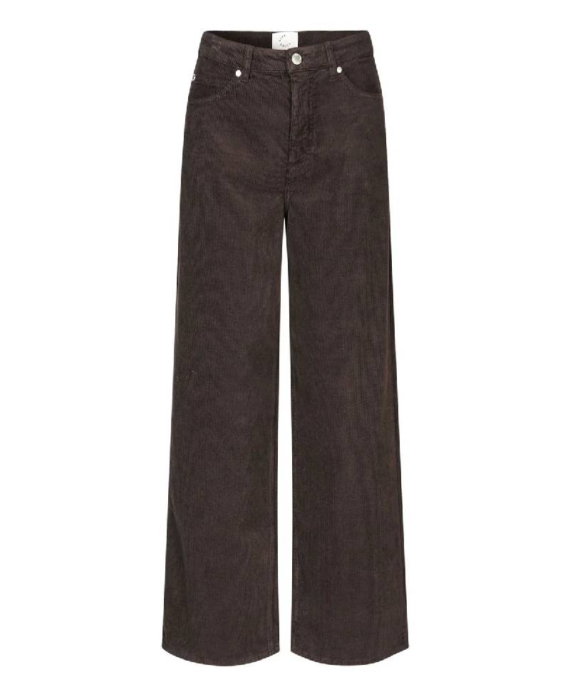 Five Units AbbyFV 393 Long Pant - Dark Coffee Corduroy