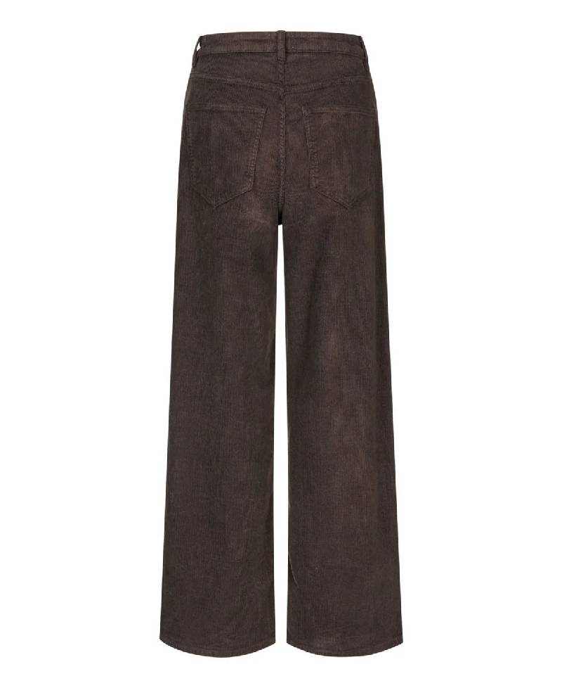Five Units AbbyFV 393 Long Pant - Dark Coffee Corduroy