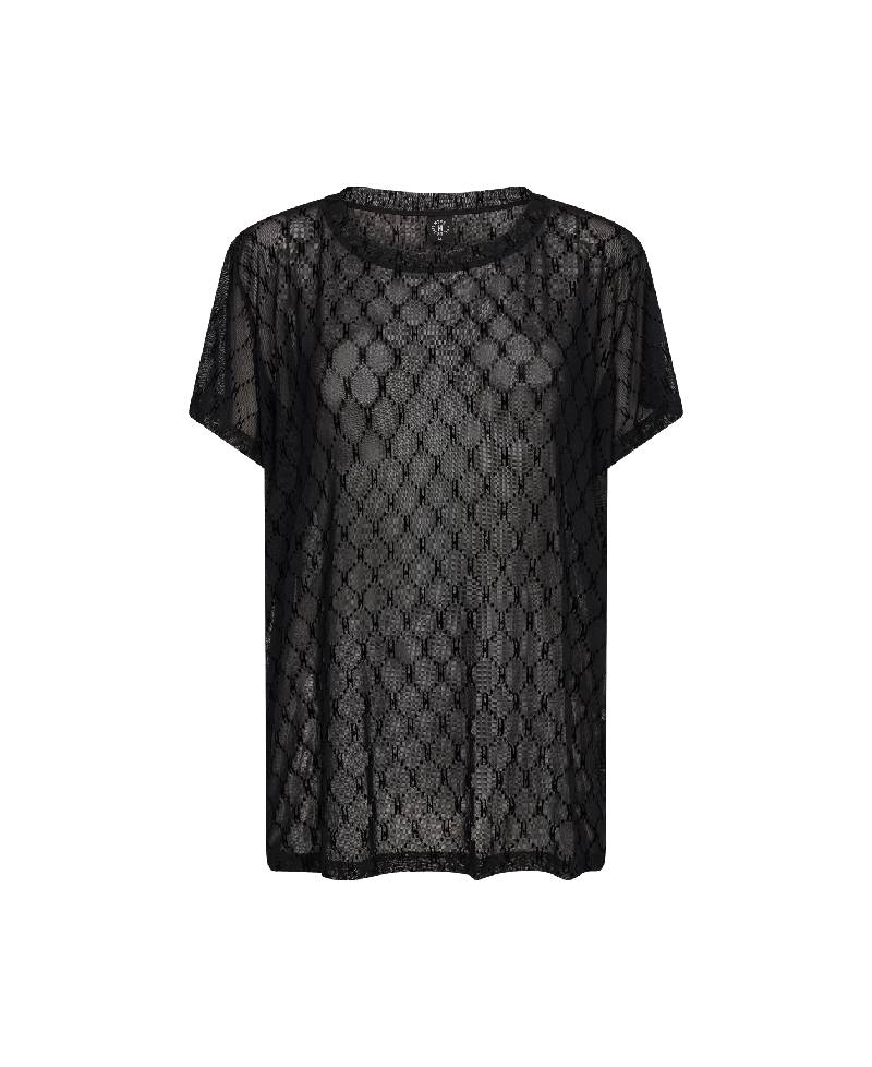 Hype The Detail Oversize Mesh T-shirt - Black