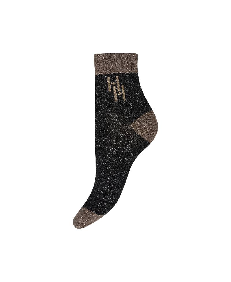 Hype The Detail Fashion Sock - 9152 Glimmer Black/Beige