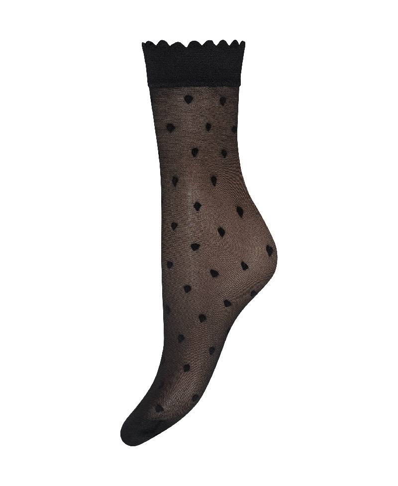 Hype The Detail Ankle Socks - Black Dots