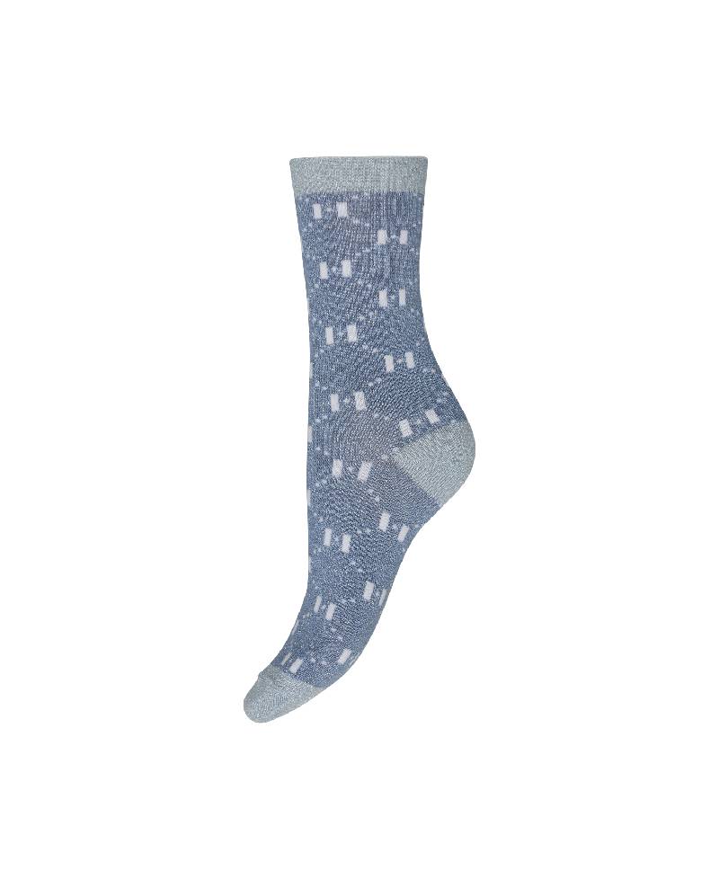 Hype The Detail Fashion Sock - 9138 Glimmer Blue