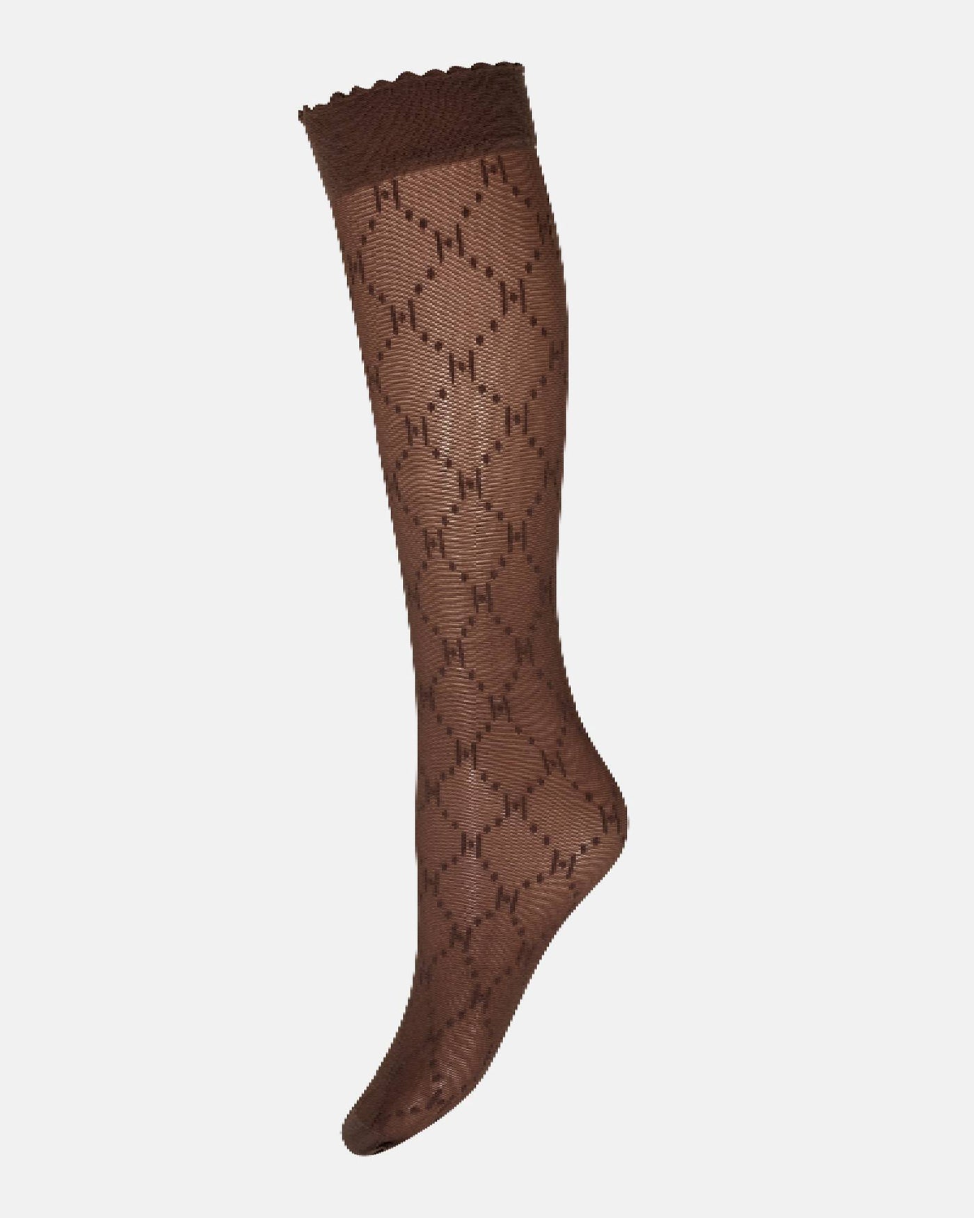 Hype The Detail Knee High Socks - Brown