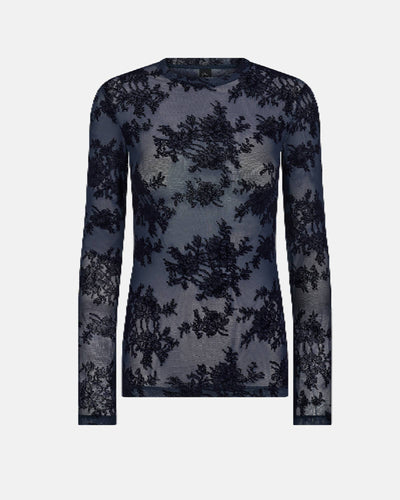 Hype The Detail Lace Blouse - 3-851-14-49 - Navy