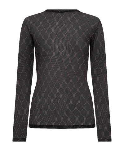 Hype The Detail Mesh Blouse - 3-320-15-50 - Black