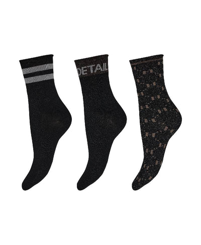 Hype The Detail Socks 3-pak - Black