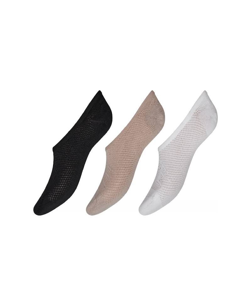 Hype The Detail Footie 3-Pack - White/Nude/Black