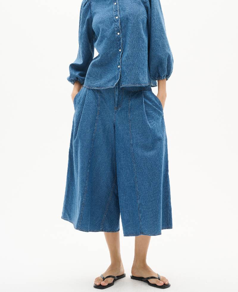 Inwear BallarizIW Culotte Pant - Blue denim