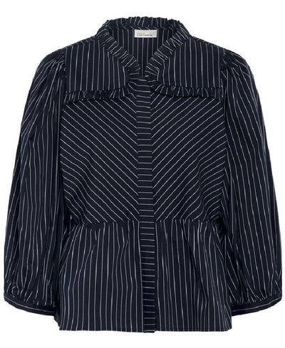 Karen By Simonsen KBAmy Nette Blouse - 107961 Inkwell Stripe