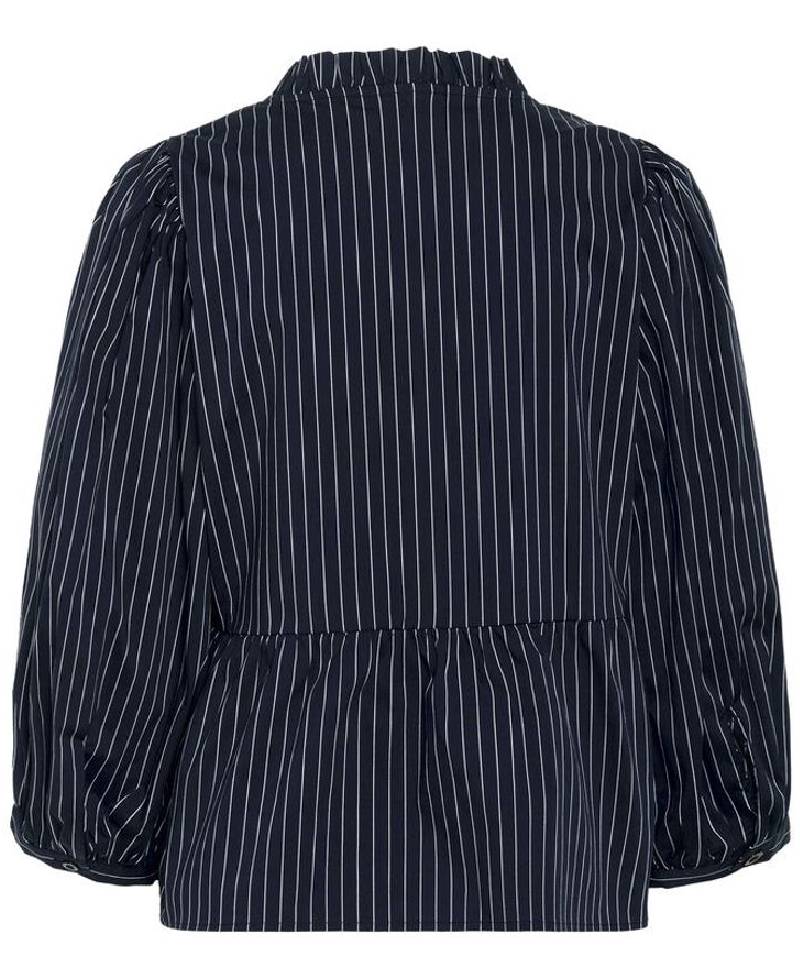 Karen By Simonsen KBAmy Nette Blouse - 107961 Inkwell Stripe