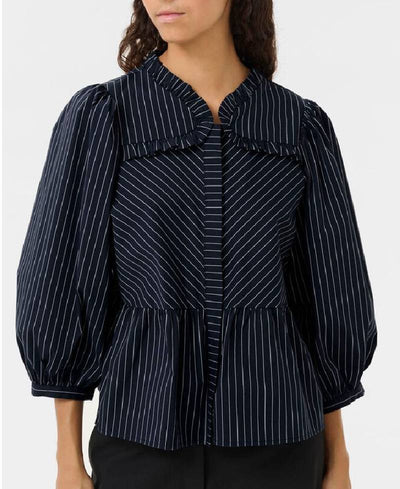 Karen By Simonsen KBAmy Nette Blouse - 107961 Inkwell Stripe