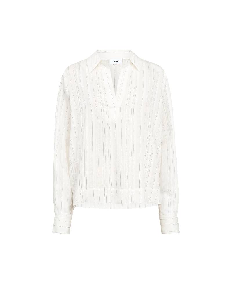 Levete Room LR-Isabel 1 Blouse - L101C Star White Combi