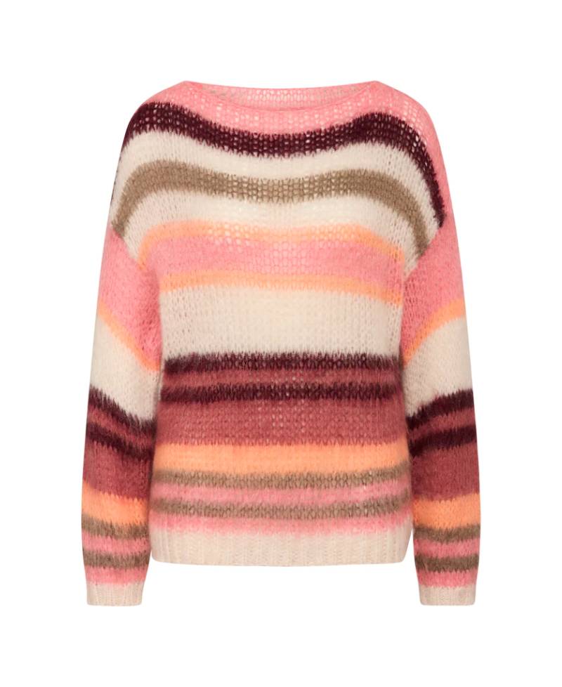 La Rouge Adona Knit - Creme/Pink Stripe