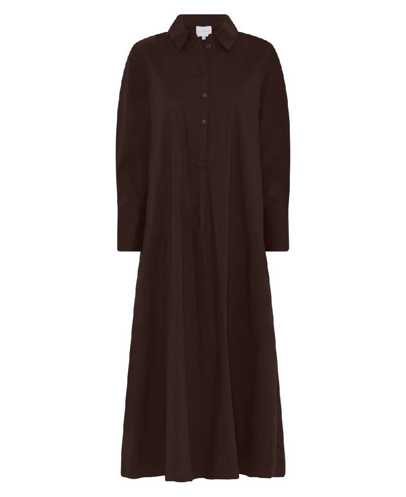 La Rouge Kamilla Shirt Dress -  Dark Brown