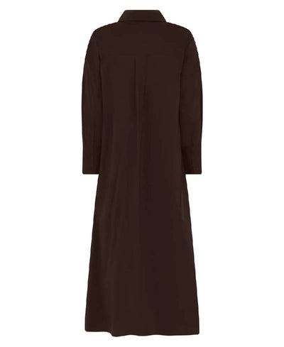 La Rouge Kamilla Shirt Dress -  Dark Brown