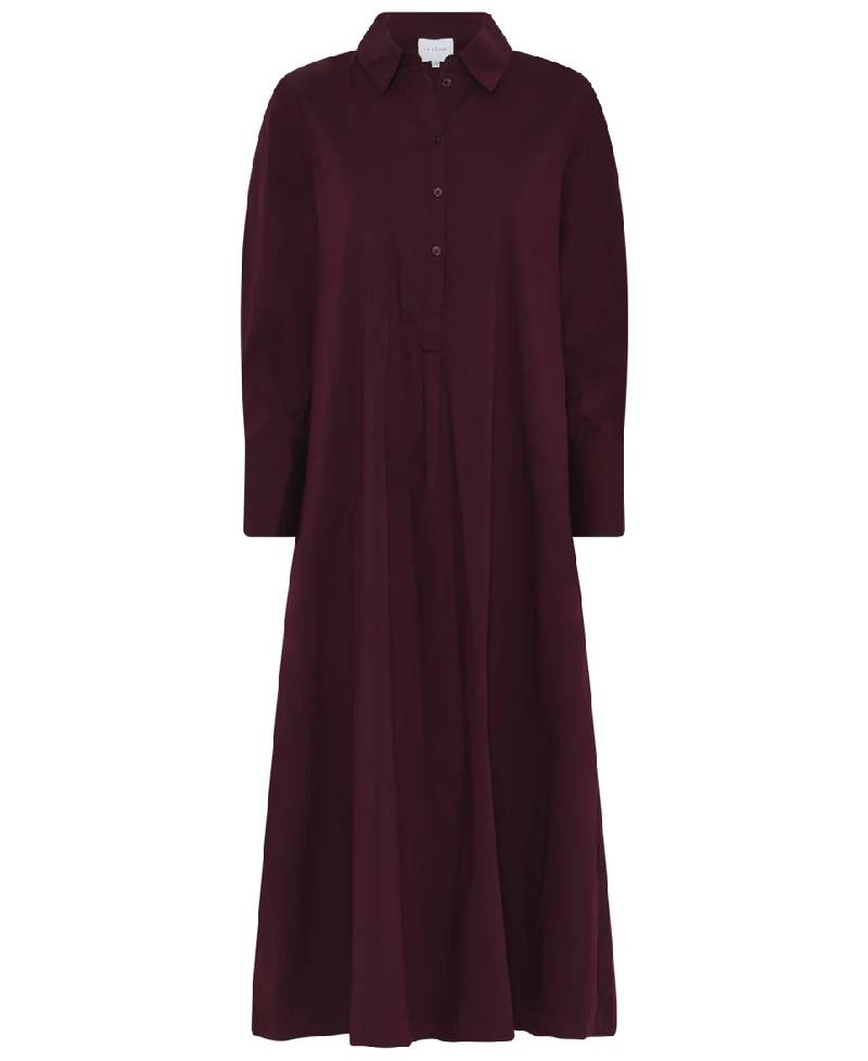 La Rouge Kamilla Shirt Dress -  Wine