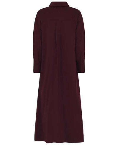 La Rouge Kamilla Shirt Dress -  Wine