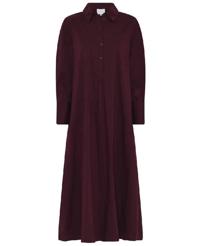 La Rouge Kamilla Shirt Dress -  Wine
