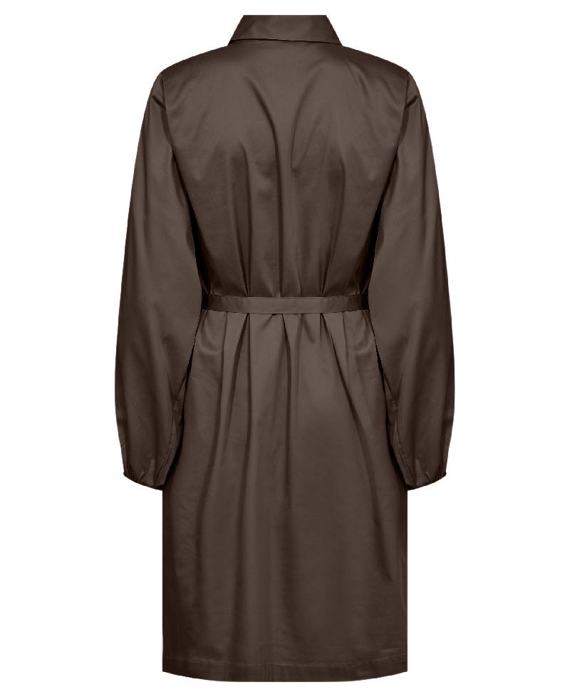 Levete Room LR-Isla Solid 127 Dress - L894 Coffee