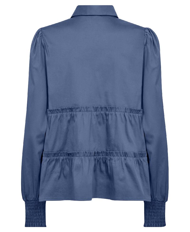 Levete Room LR-Isla Solid 95 Shirt - L277 Vintage Indigo