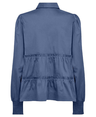 Levete Room LR-Isla Solid 95 Shirt - L277 Vintage Indigo