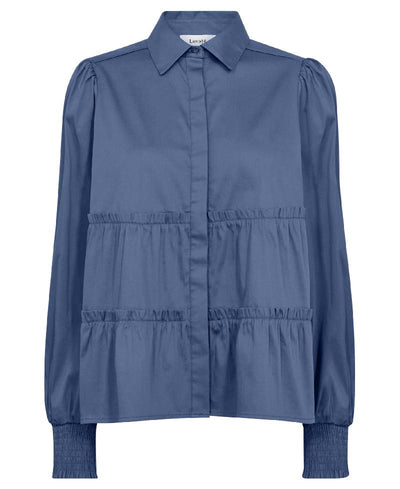 Levete Room LR-Isla Solid 95 Shirt - L277 Vintage Indigo