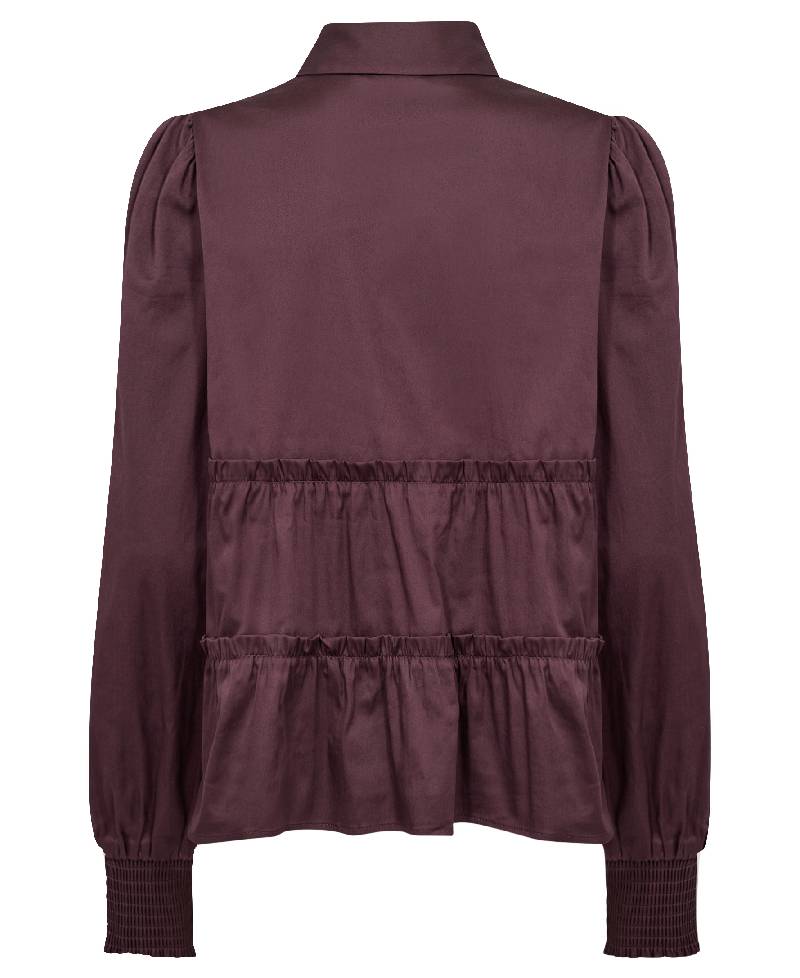 Levete Room LR-Isla Solid 95  Shirt - L418 Fudge