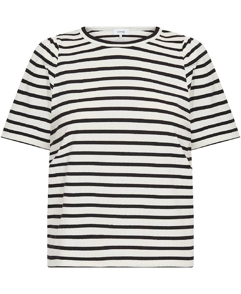 Levete Room LR-Neddie 1 T-shirt - L101C Star White Combi