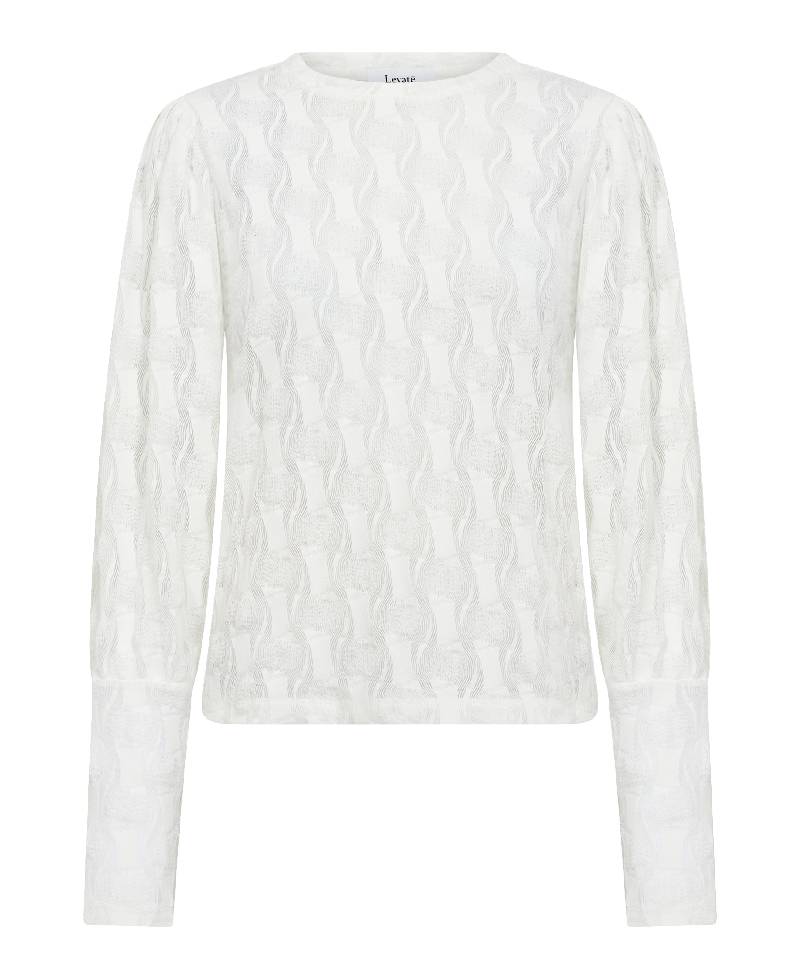 Levete Room LR-Ness 2 blouse - L101 Star White