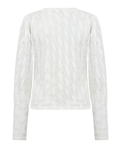 Levete Room LR-Ness 2 blouse - L101 Star White
