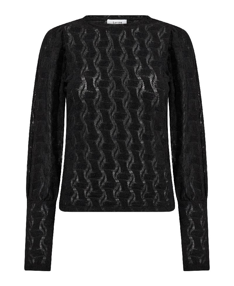 Levete Room LR-Ness 2 blouse - L999 Black