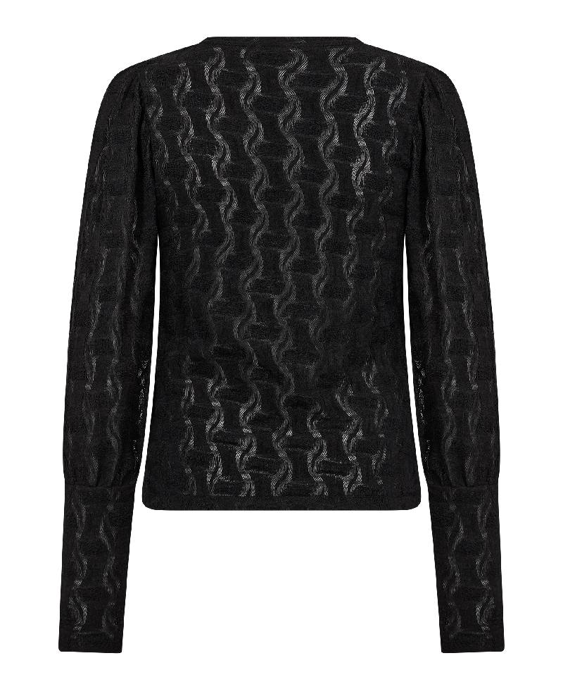 Levete Room LR-Ness 2 blouse - L999 Black