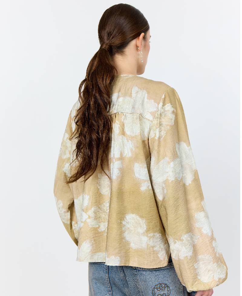 Levete Room LR-Nikki 1 Shirt - L336C Wood Ash Combi