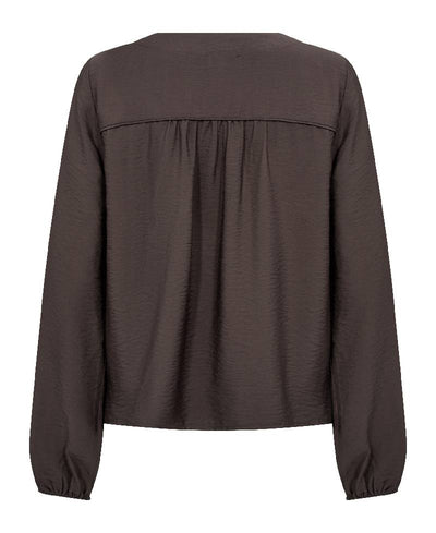 Levete Room LR-Nikki 1 Shirt - L894 Coffee