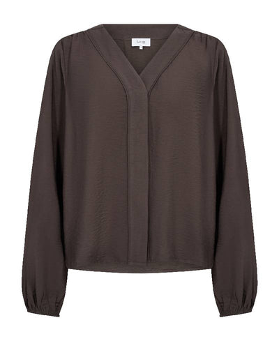 Levete Room LR-Nikki 1 Shirt - L894 Coffee