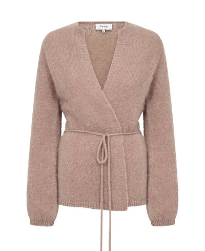 Levete Room  LR-Noreen 7 Knit Cardigan - L172  Light Taupe