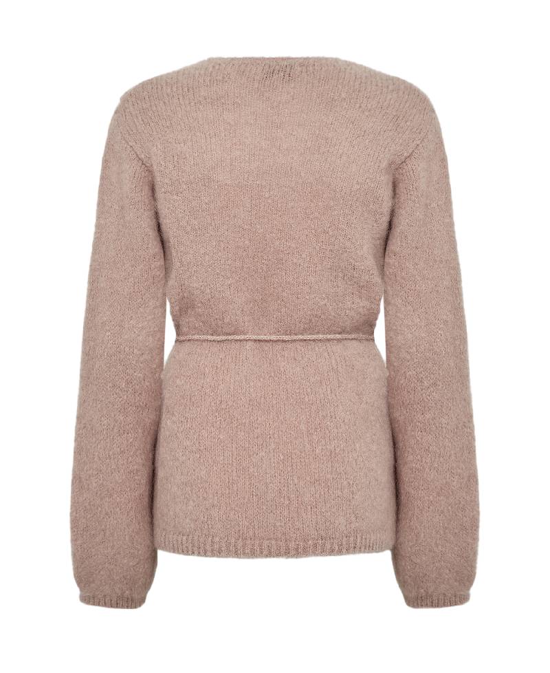 Levete Room  LR-Noreen 7 Knit Cardigan - L172  Light Taupe