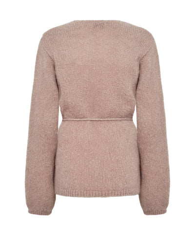 Levete Room  LR-Noreen 7 Knit Cardigan - L172  Light Taupe