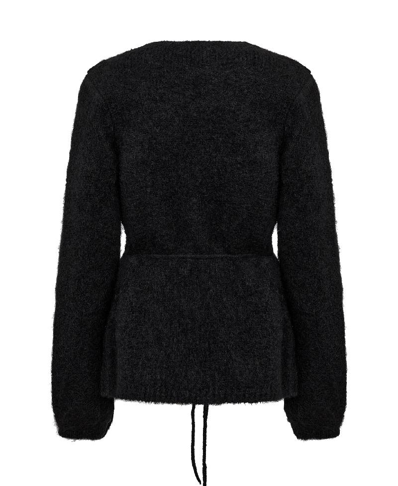 Levete Room  LR-Noreen 7 Knit  Cardigan - L999 Black