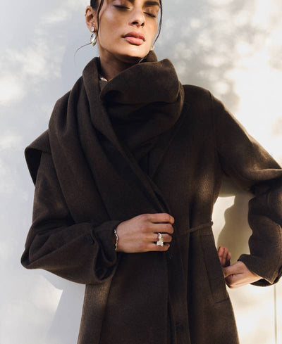Levete Room LR-OWA 33 Coat - L9894 Coffee Melange