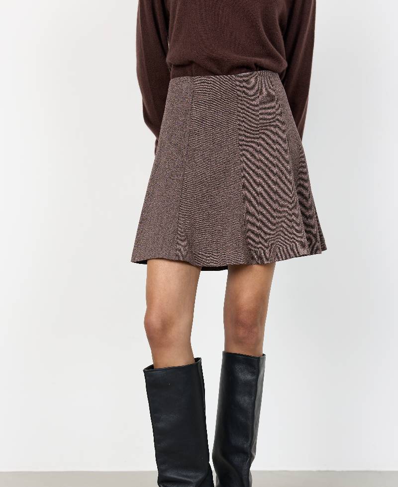 Levete Room LR-Obassie Skirt 2 - L876 Hazelnut