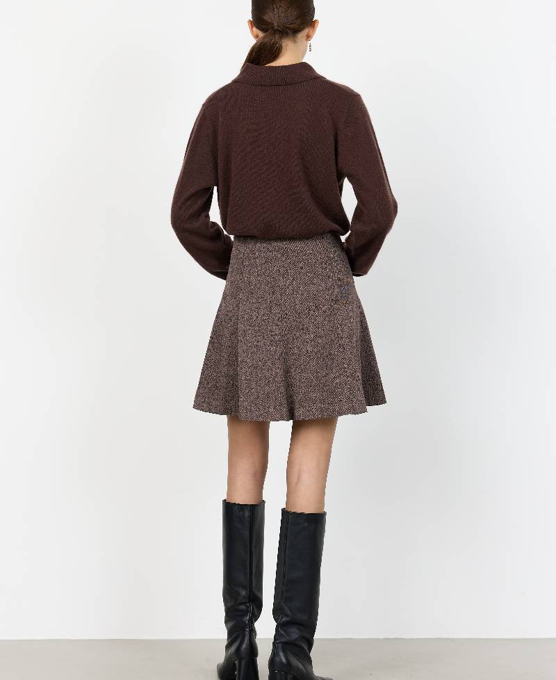 Levete Room LR-Obassie Skirt 2 - L876 Hazelnut