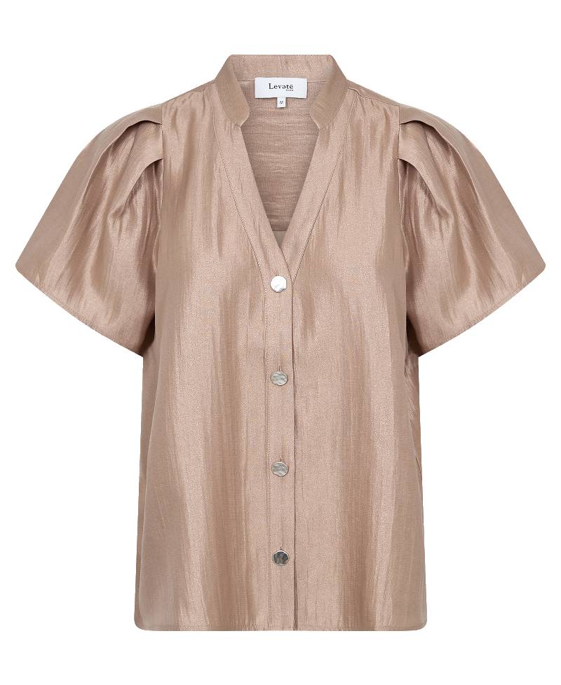 Levete Room LR-Olgine 1 Blouse - L172 Light Taupe