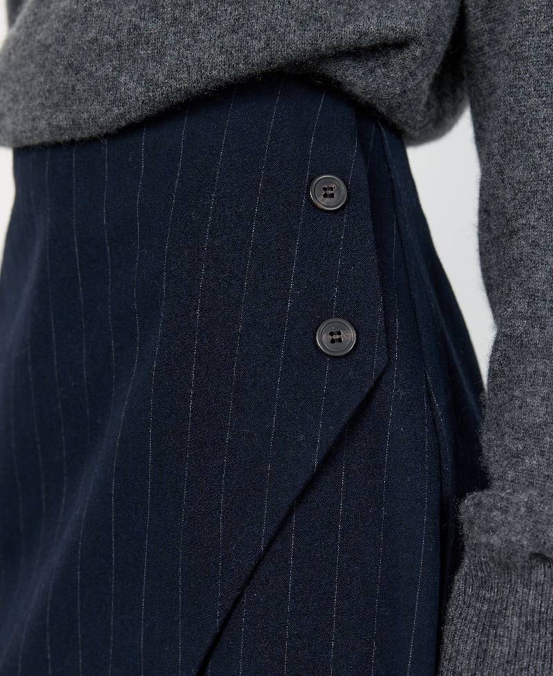 Levete Room LR-Olivia 3 Skirt - L276C Winter Sky Combi