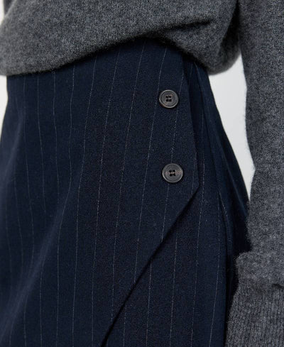 Levete Room LR-Olivia 3 Skirt - L276C Winter Sky Combi