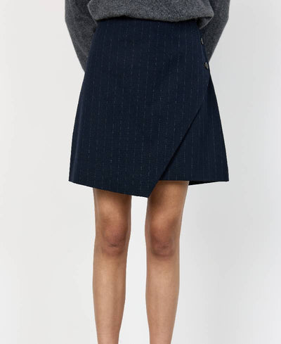 Levete Room LR-Olivia 3 Skirt - L276C Winter Sky Combi