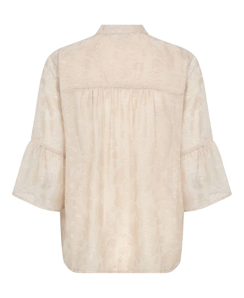 Levete Room LR- Orion 2 Blouse - L172C Light Taupe Combi