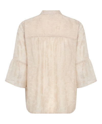 Levete Room LR- Orion 2 Blouse - L172C Light Taupe Combi