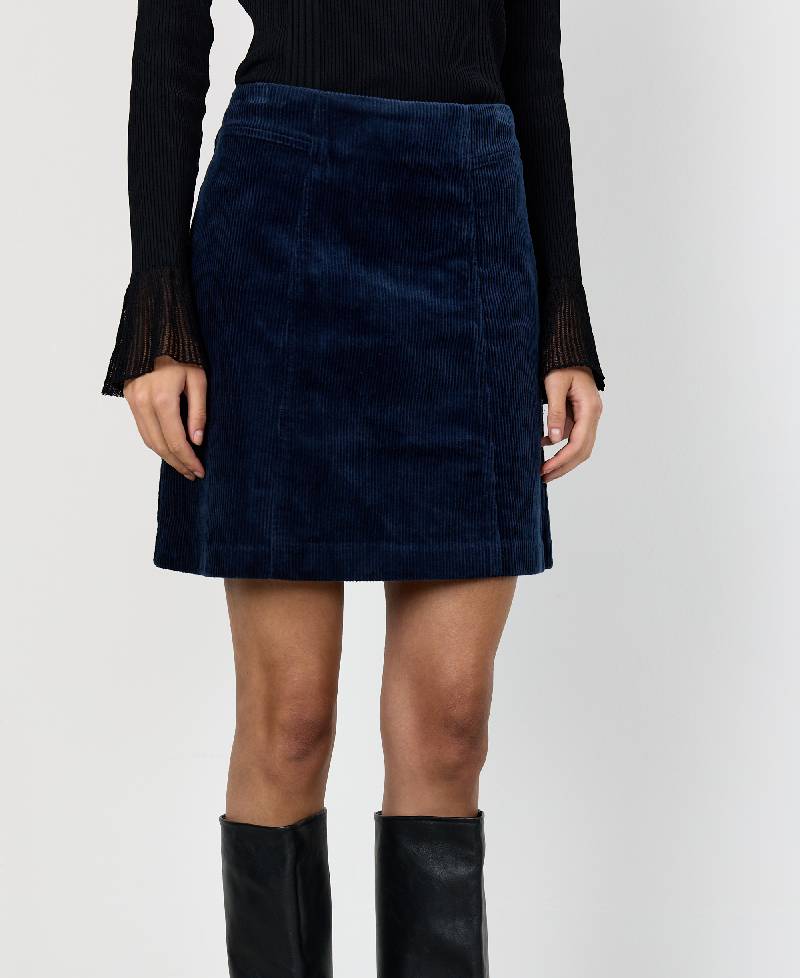 Levete Room LR-Orlando 2 Skirt - L276 Winter Sky