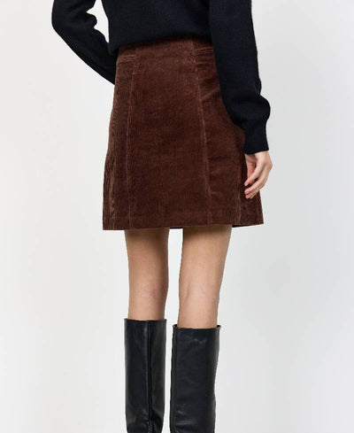 Levete Room LR-Orlando 2 Skirt - L876 Hazelnut